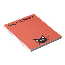 Halloween Black Cat Anteckningsblock