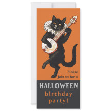 Halloween Black cat banjo CC1162 födelsedagsfest
