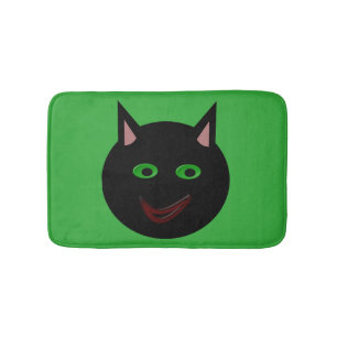 Halloween Black Cat Bath Mat Badrumsmatta