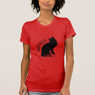 Halloween Black Cat Bra Witch Women's T-Shirt