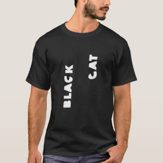 Halloween Black Cat Costume Optical Illusion Graph T Shirt