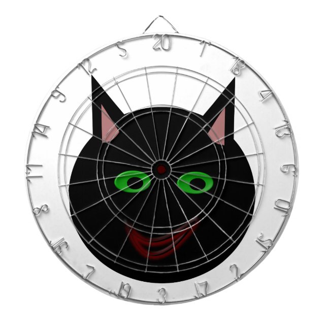 Halloween Black Cat Dart Board Piltavla (Framsidan)