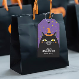 Halloween Black Cat Gift-Märkre Presentetikett