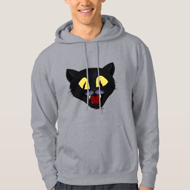 Halloween Black Cat Hoodie (Framsida)