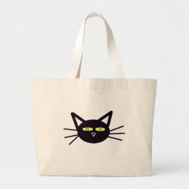 Halloween Black Cat Jumbo Tygkasse