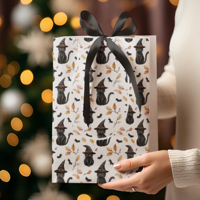 Halloween Black Cat Mönster - Witchy Cat (Skapare uppladdad)