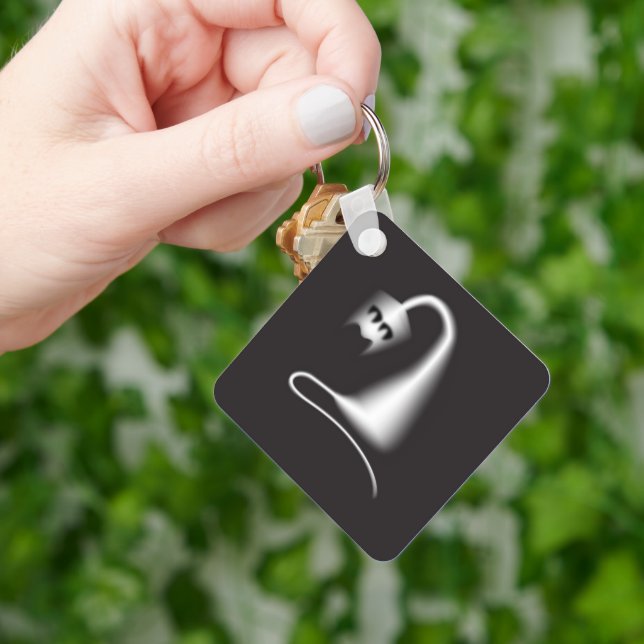 Halloween Black Cat Nyckelring (Hand)