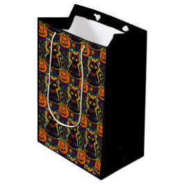 Halloween Black Cat och Pumpkin