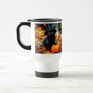 Halloween Black Cat och Pumpkin Resemugg