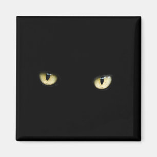 Halloween Black Cat Ögon Magnet