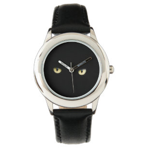 Halloween Black Cat Ögon Wrist Armbandsur