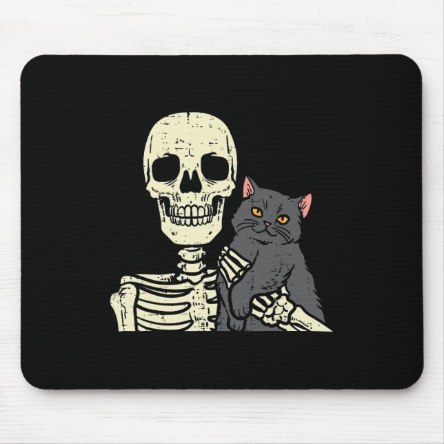 Halloween Black Cat on Skeleton Shoulder Costume W Musmatta (Framsidan)