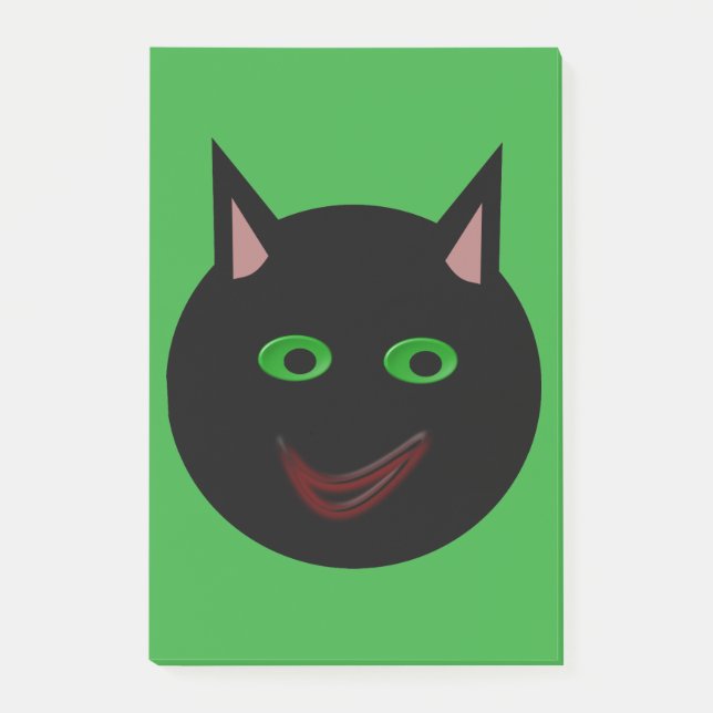 Halloween Black Cat Post - anteckningar Post-it Block (Framsida)