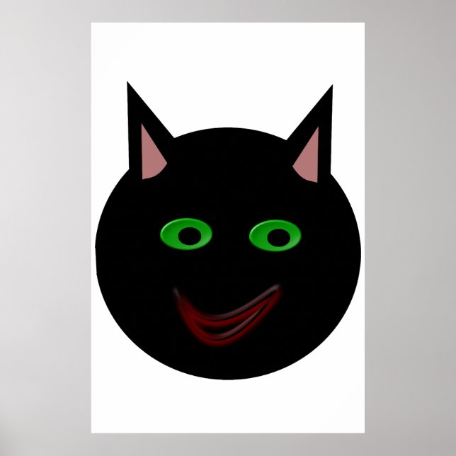 Halloween Black Cat Poster (Framsidan)