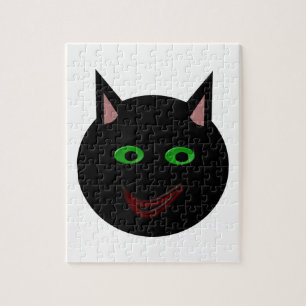 Halloween Black Cat Puzzle Pussel