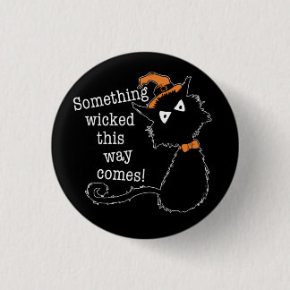 Halloween Black Cat - Shakespeare-citat Knapp