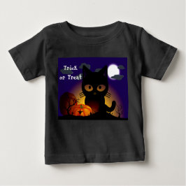 Halloween Black Cat T-shirt