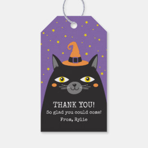 Halloween Black Cat Tack Gift-Märkre Presentetikett