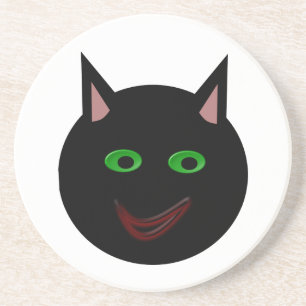 Halloween Black Cat Underlägg