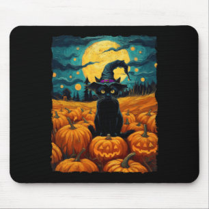 Halloween Black Cat Van Gogh Witch Kawaii Pumpkin Musmatta