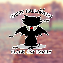 Halloween Black Cat Window Cling