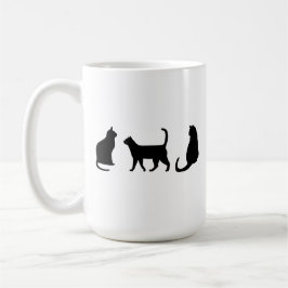 Halloween Black Cats Kaffemugg