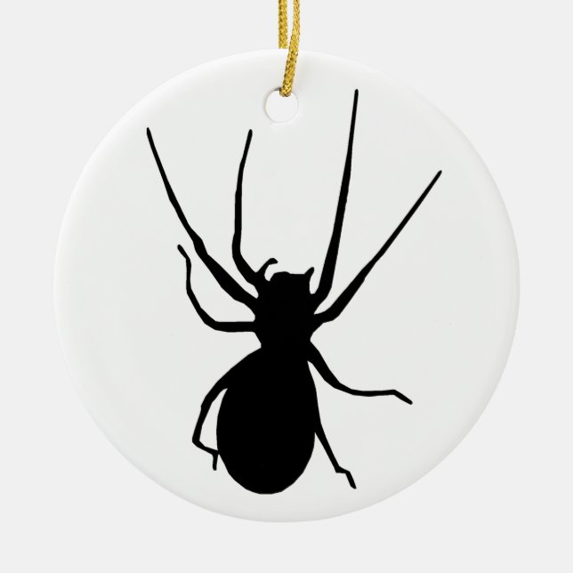 Halloween Black Creepy Spider Ornament (Framsidan)