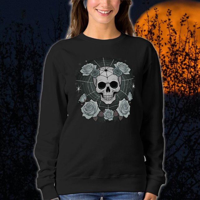 Halloween Black Döskallars & Ro Spooky T Shirt (Skapare uppladdad)
