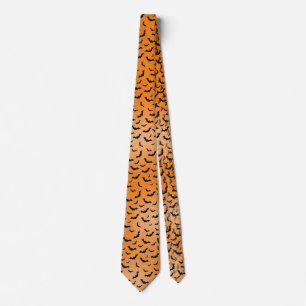 Halloween Black Fladdermöss Random Mönster Orang Slips