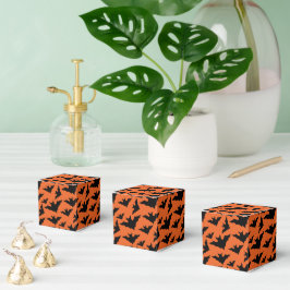 Halloween Black fladdermus orange coola pooky möns Presentaskar