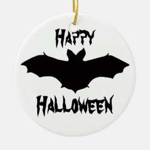 Halloween Black Fladdermus Ornament