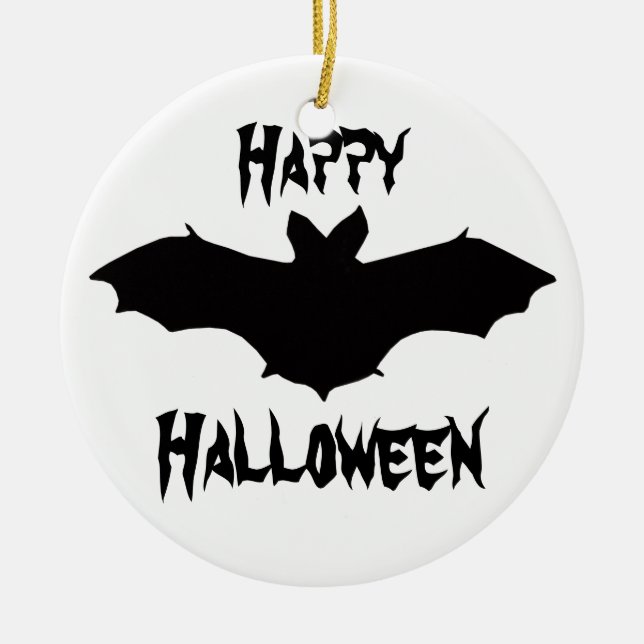 Halloween Black Fladdermus Ornament (Framsidan)
