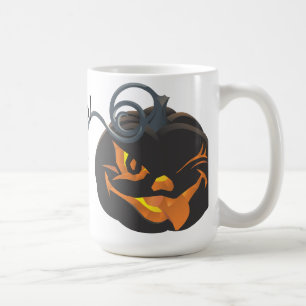 Halloween Black Jack O'Lantern Kaffemugg