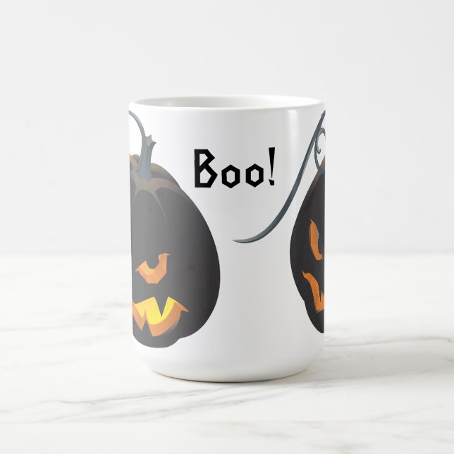 Halloween Black Jack O'Lantern Kaffemugg (Center)