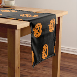 Halloween Black & orange jack o lantern mönster