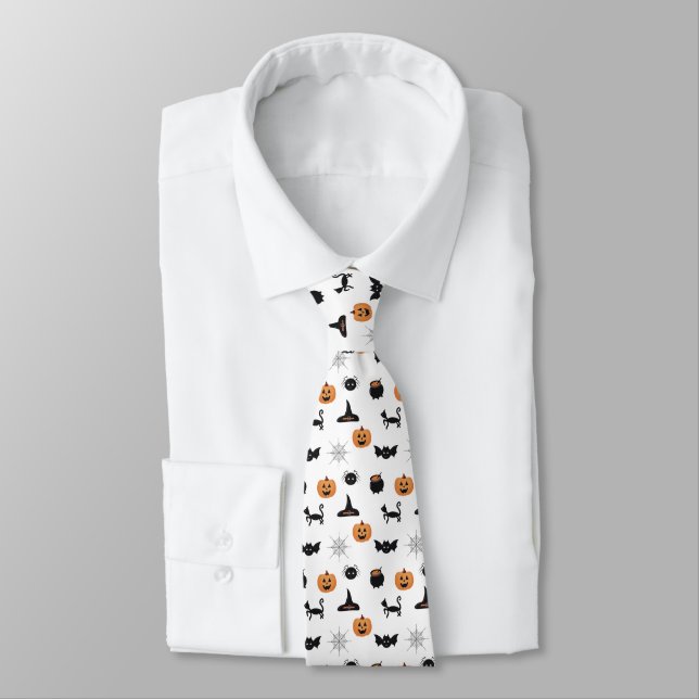 Halloween Black & Orange Roligt Tie Slips (Bunden)