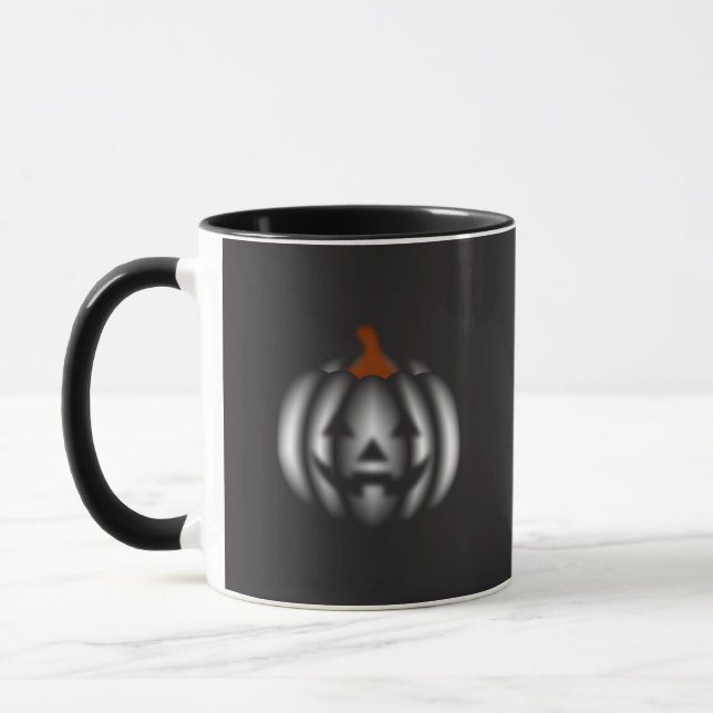 Halloween black pumpkin  mugg (Vänster)