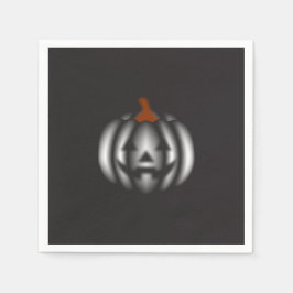 Halloween black pumpkin  pappersservett