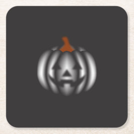 Halloween black pumpkin  underlägg papper kvadrat