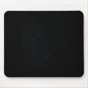 Halloween Black Skeleton Hand på Hip Musmatta