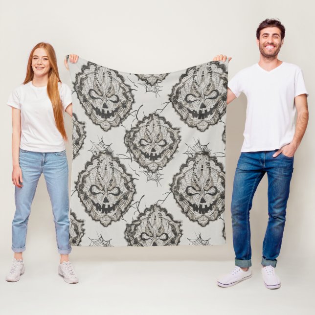 Halloween Black Snöre Spindelnät Blanket & Pillow  Fleecefilt (På plats)