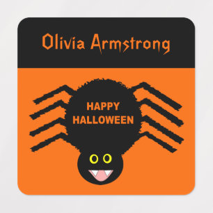Halloween Black Spider Anpassningsbar Kids Klistermärke