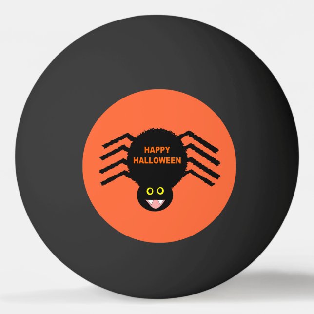 Halloween Black Spider Ping Pong Boll (Framsidan)