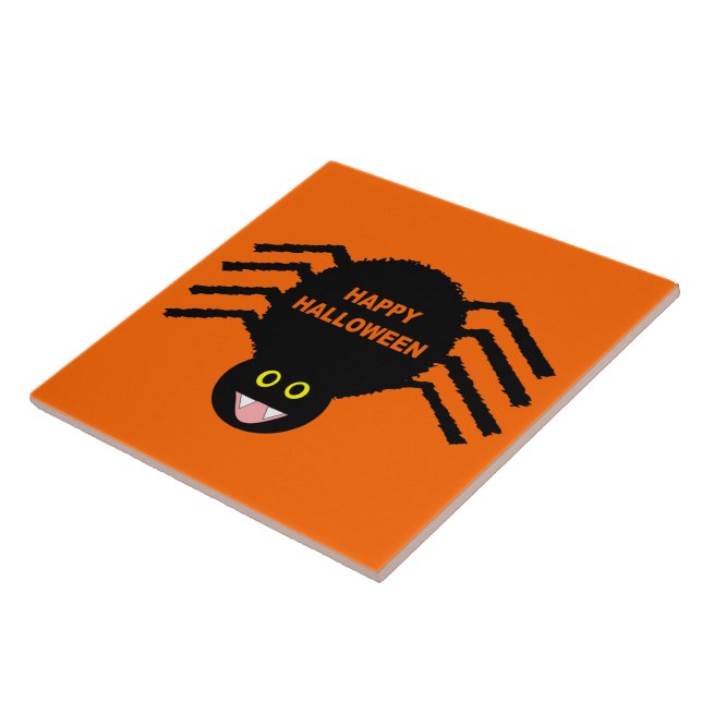 Halloween Black Spider TileHa Kakelplatta (Sidan)