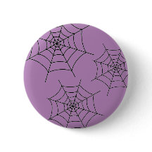 Halloween Black-Spindelnätet - Round Pin-up Badge