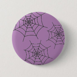 Halloween Black-Spindelnätet - Round Pin-up Badge Knapp
