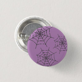 Halloween Black-Spindelnätet - Round Pin-up Badge Knapp
