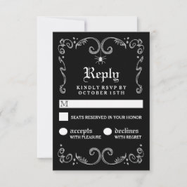 Halloween Black White Gothic Rulla 3,5x5 OSA