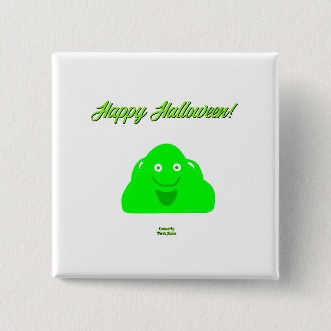 Halloween Blob 2 Inch Square-knapp Knapp (Framsida)