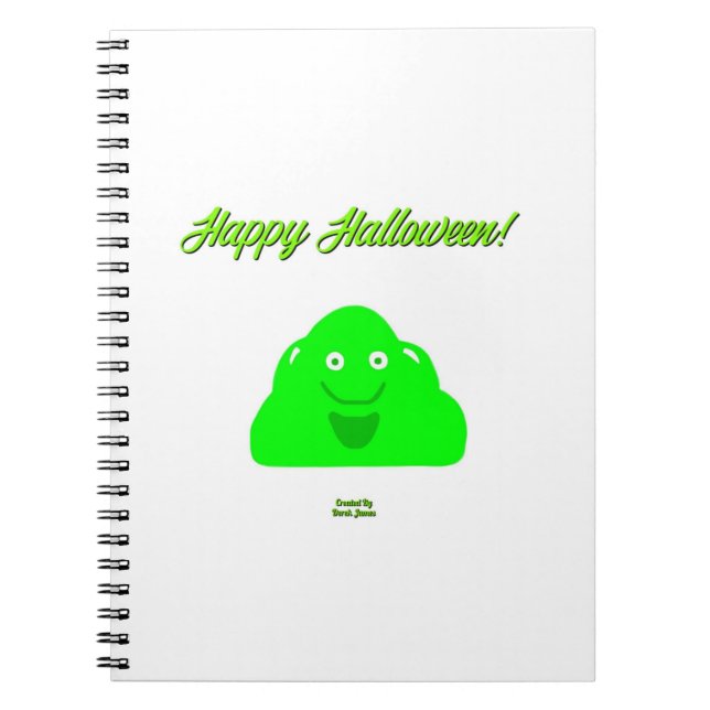Halloween Blob Spiral-fotopatbok Anteckningsbok (Framsidan)